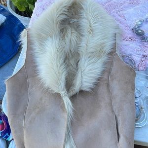 Fur jacket short sleeve
